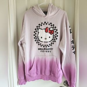 Hello Kitty Ombre Pink‎ & Purple Hoodie Unisex Size Large